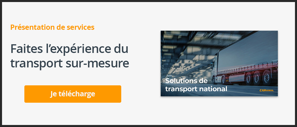 Présentation de services CAP Express - Transport national